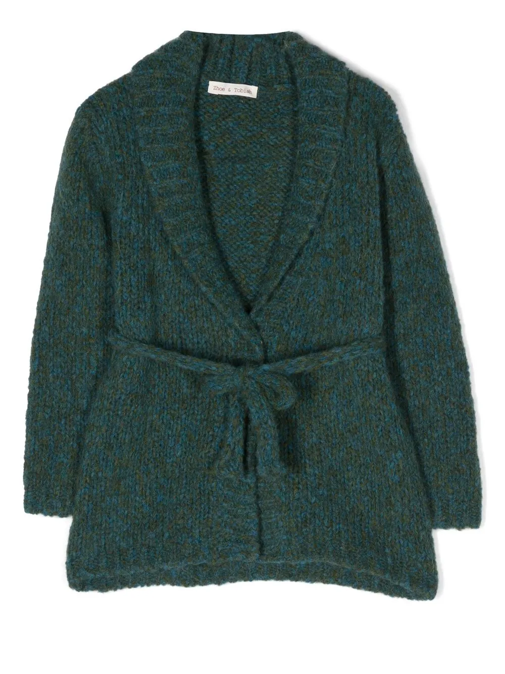 

Zhoe & Tobiah tie-waist mélange-knit cardigan - Green