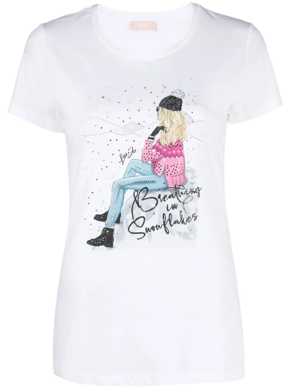 

LIU JO 'Breathing In Snowflakes' T-shirt - White