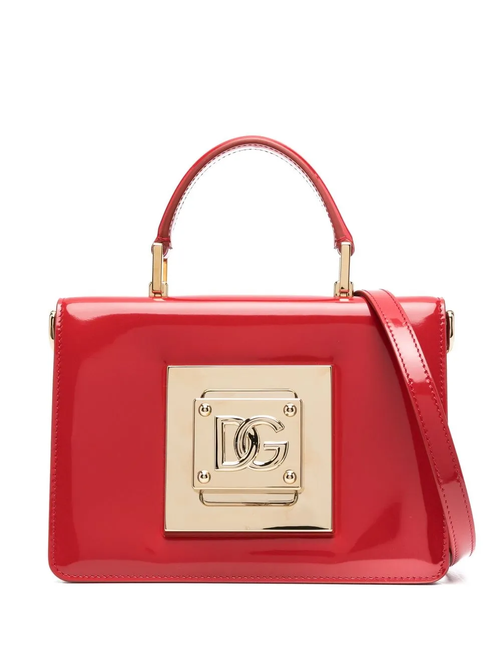 

Dolce & Gabbana DG fastening tote bag - Red