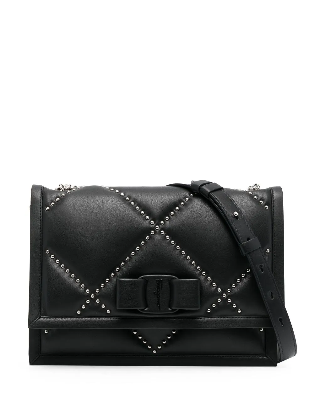 

Ferragamo studded shoulder bag - Black