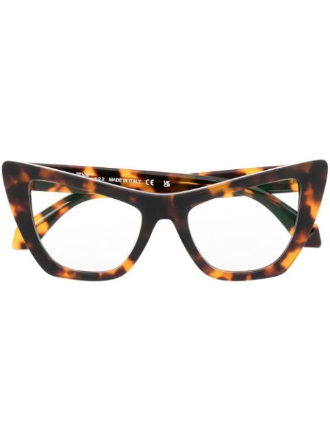 Off-White Eyewear tortoiseshell cat-eye glasses Men