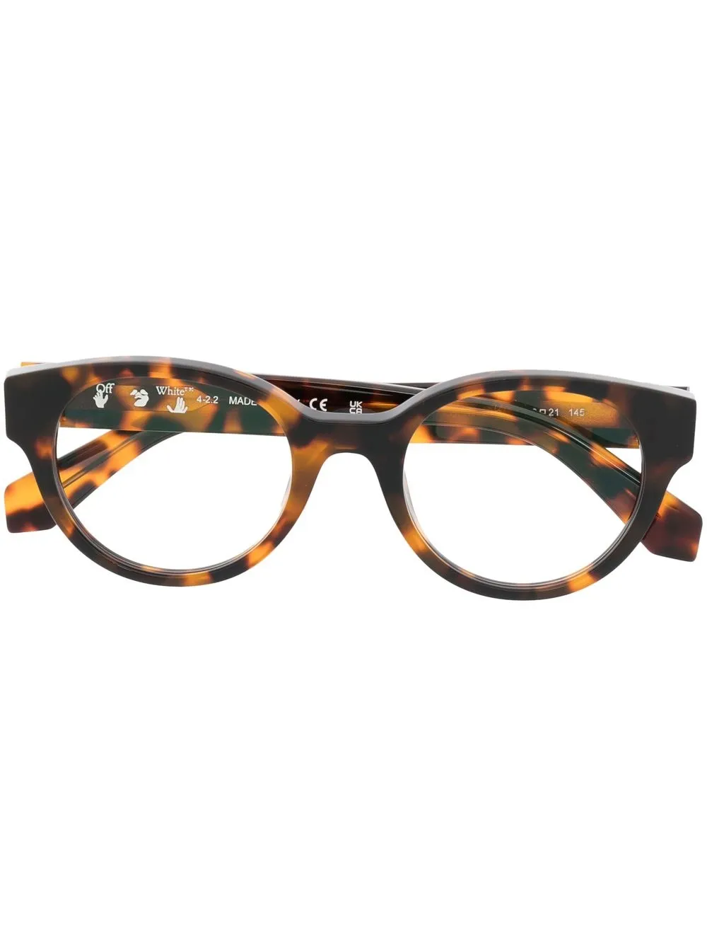 

Off-White Arrows tortoiseshell glasses - Brown