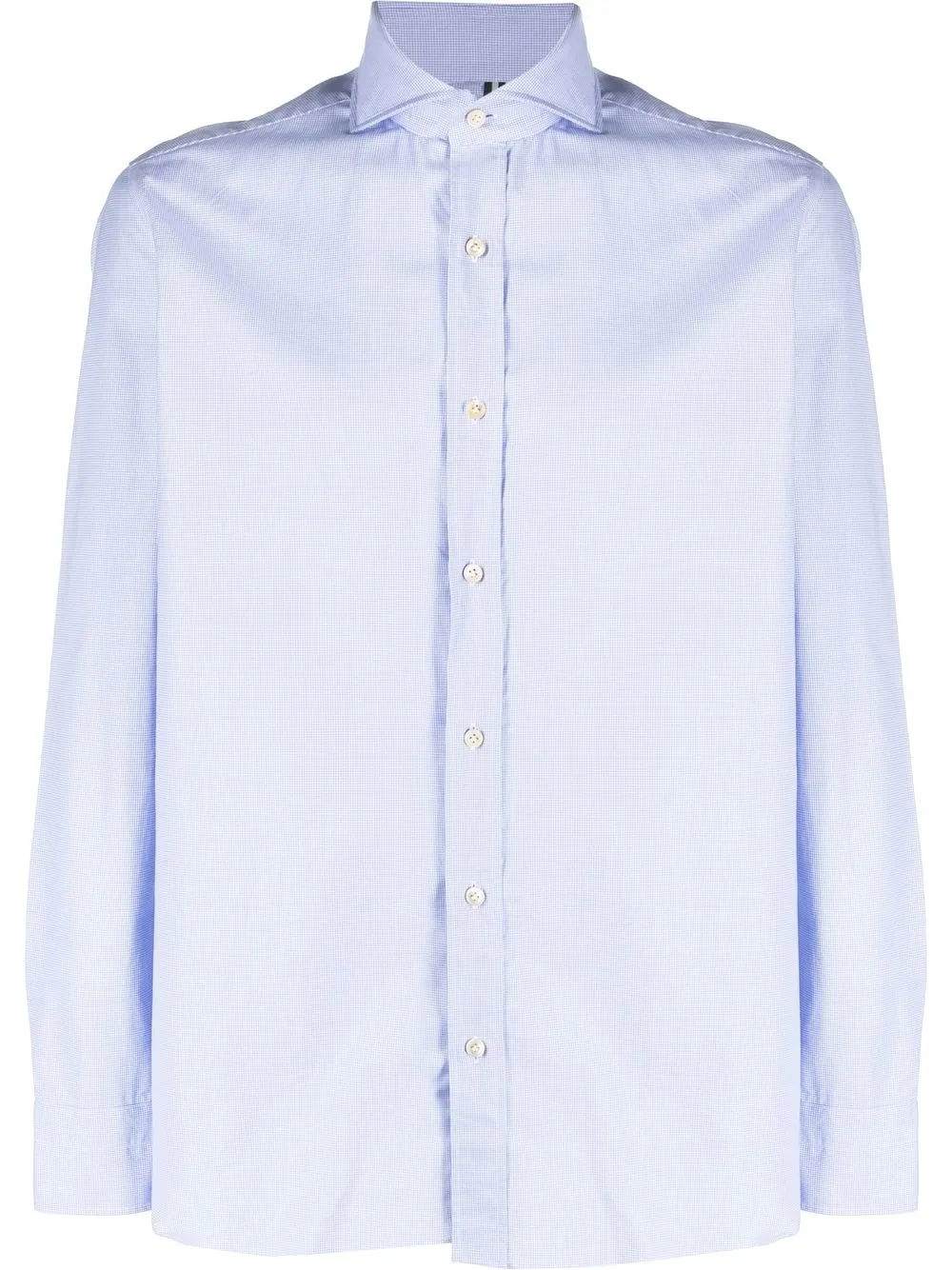

Borrelli houndstooth cotton shirt - Blue