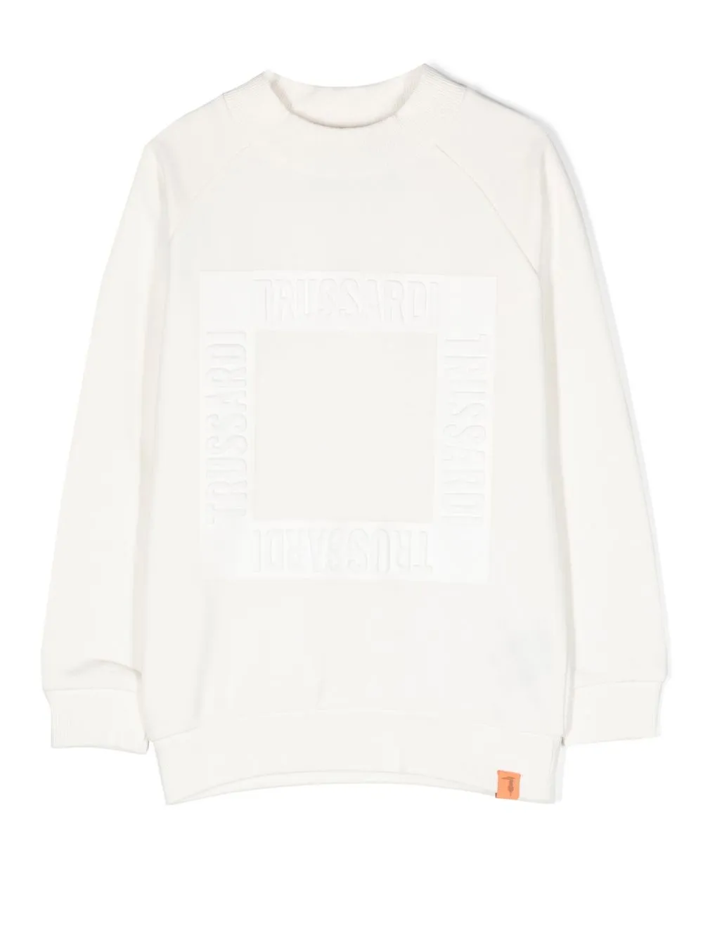 

TRUSSARDI JUNIOR sudadera con logo estampado - Blanco