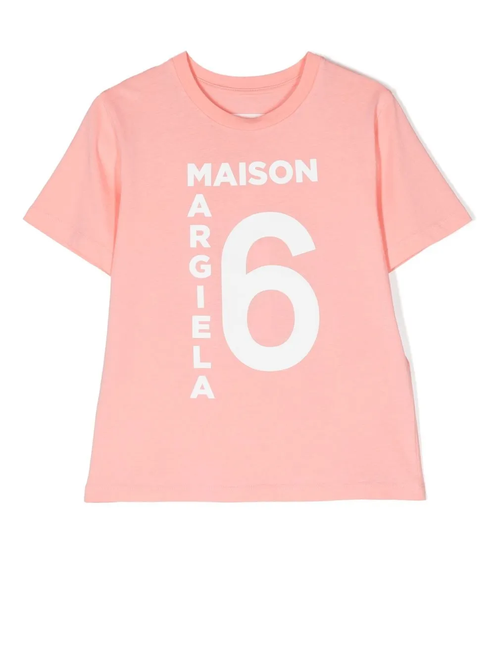 

MM6 Maison Margiela Kids logo print cotton T-shirt - Pink