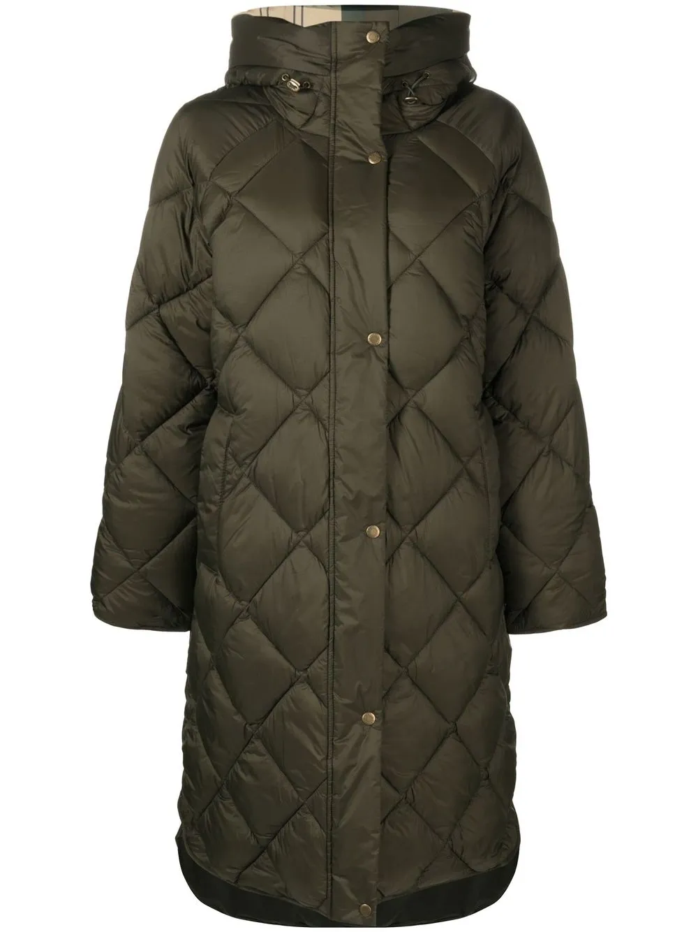 

Barbour quilted hooded coat - Green