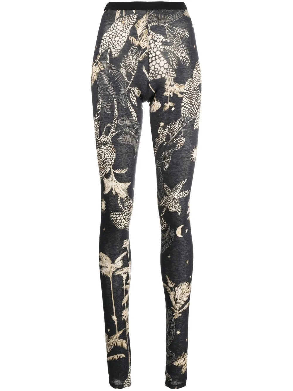 

Forte Forte Mi Alma Selvaje print high-waisted leggings - Blue