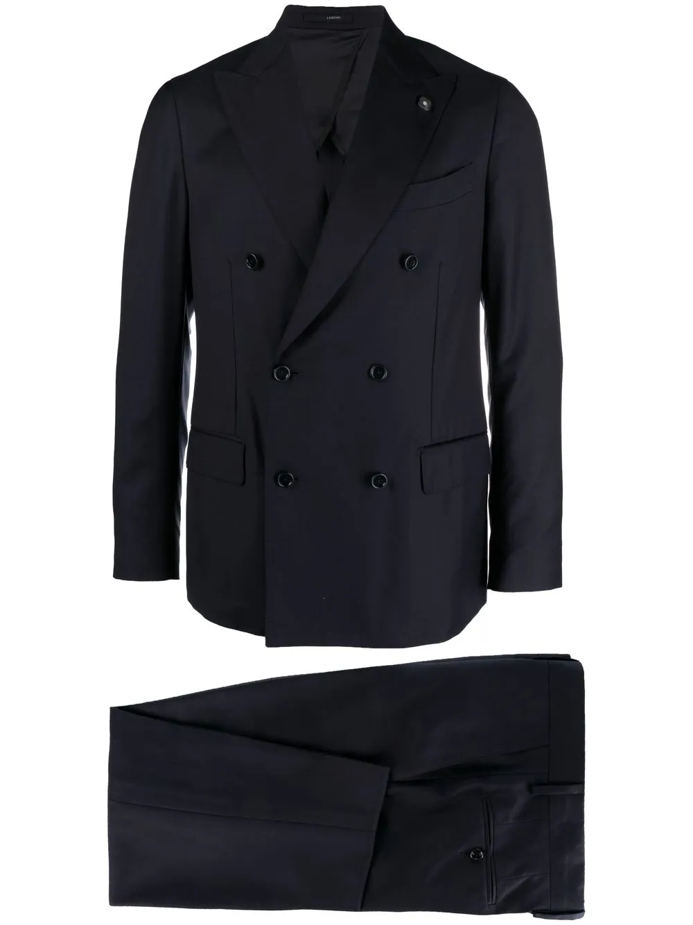 

Lardini double-breasted two-piece suit - Blue