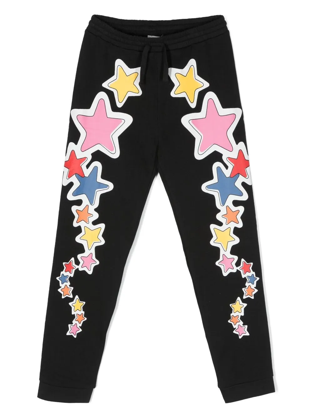 

Stella McCartney Kids star-print drawstring track pants - Black