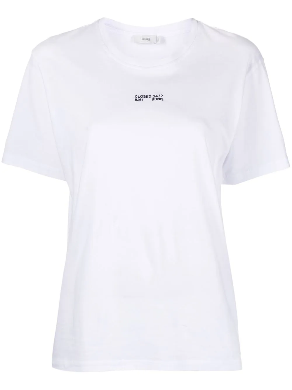 

Closed logo-embroidered organic cotton T-shirt - White