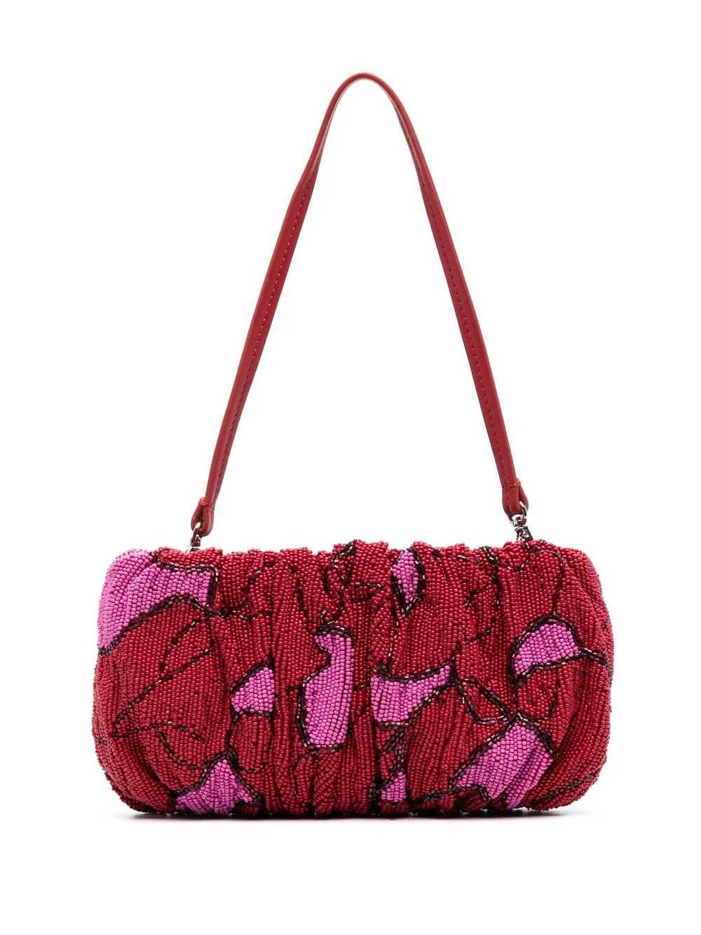 

STAUD Bean beaded shoulder bag - Red