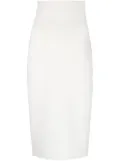 Victoria Beckham VB Body midi pencil skirt - White