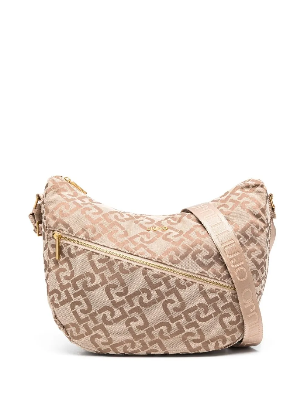 

LIU JO monogram-jacquard shoulder bag - Neutrals