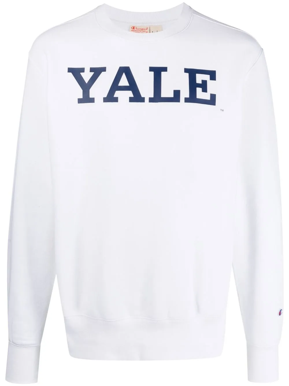 Champion logo-print crew neck sweatshirt - White