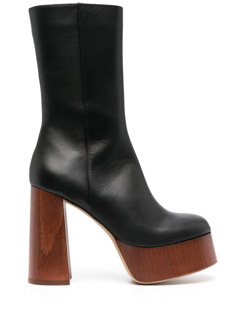 

GIABORGHINI Rosie 27 leather platform boots - Black