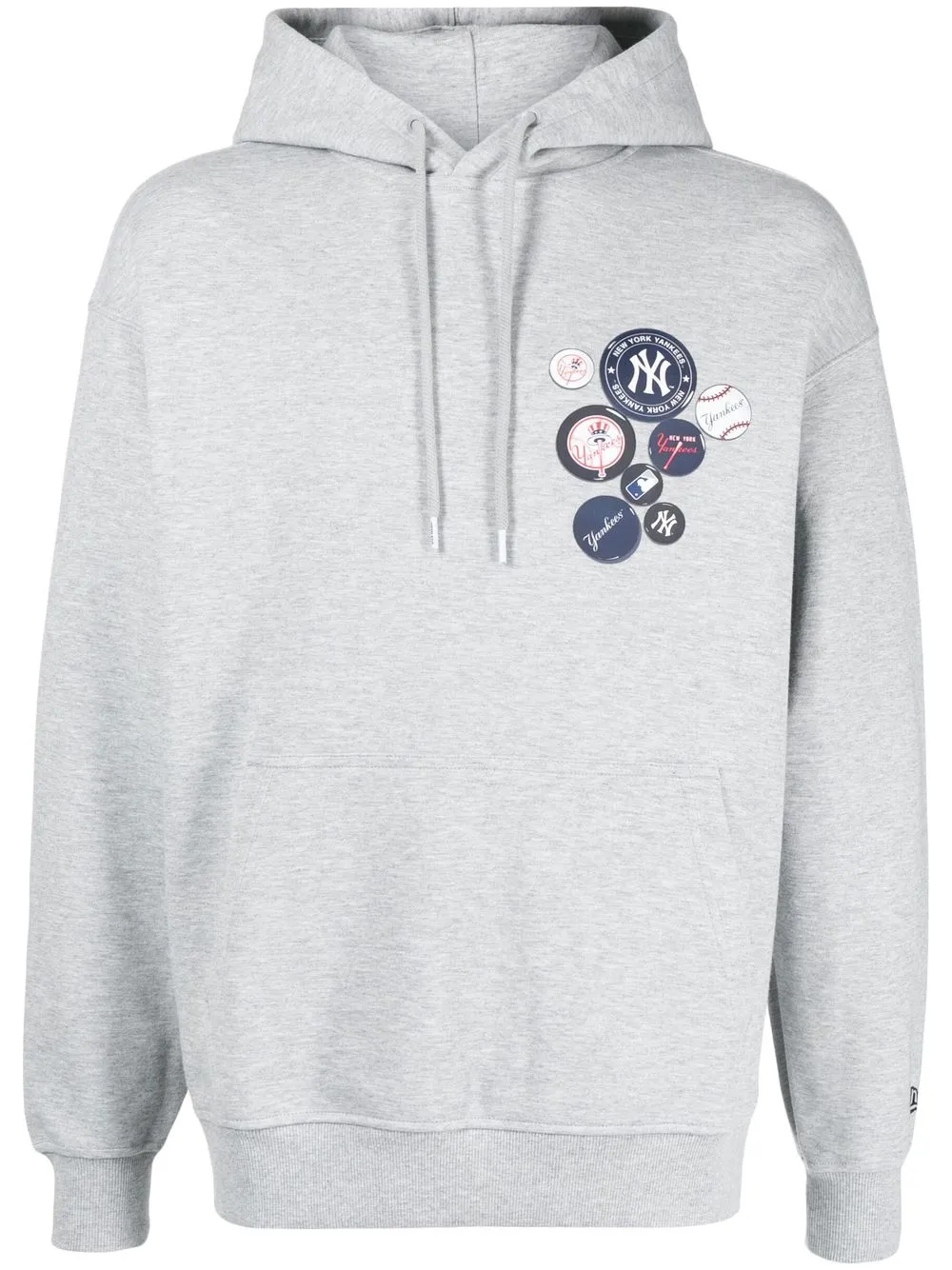 

NEW ERA CAP logo-print pullover hoodie - Grey