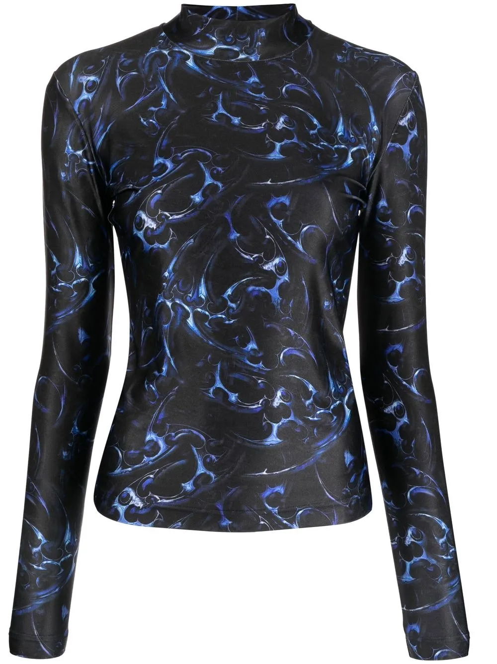 

Han Kjøbenhavn abstract-print long-sleeved top - Blue