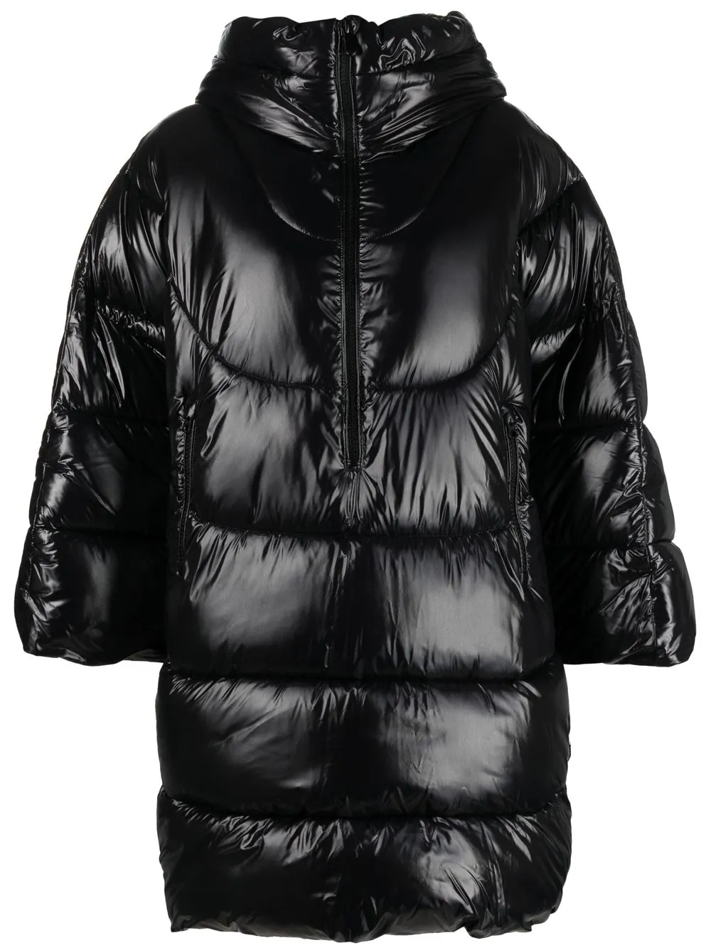 

Save The Duck oversized-cut padded hooded coat - Black