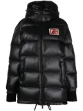 DSQUARED2 logo-patch padded coat - Black