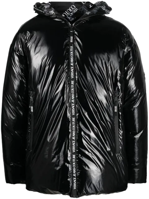 high-shine padded jacket