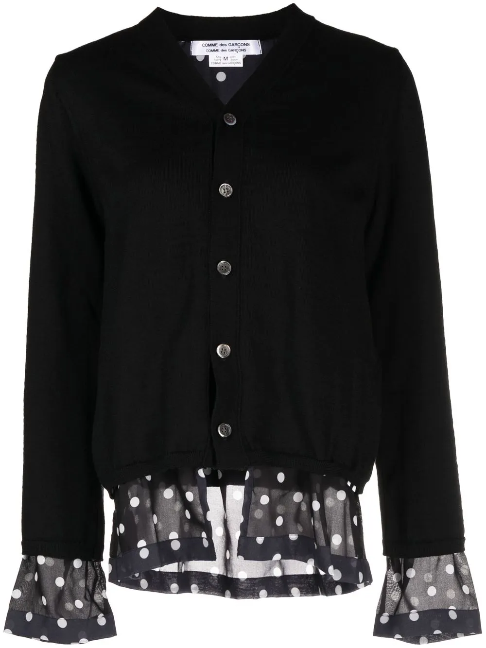 

Comme Des Garçons Comme Des Garçons wool V-neck cardigan - Black