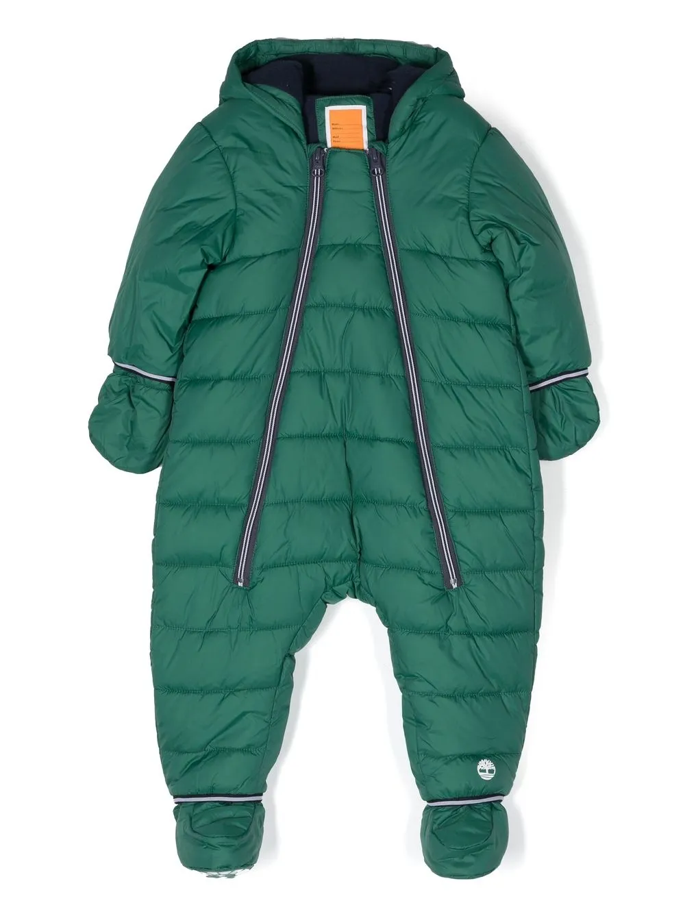 

Timberland Kids double-zip hooded snowsuit - Green