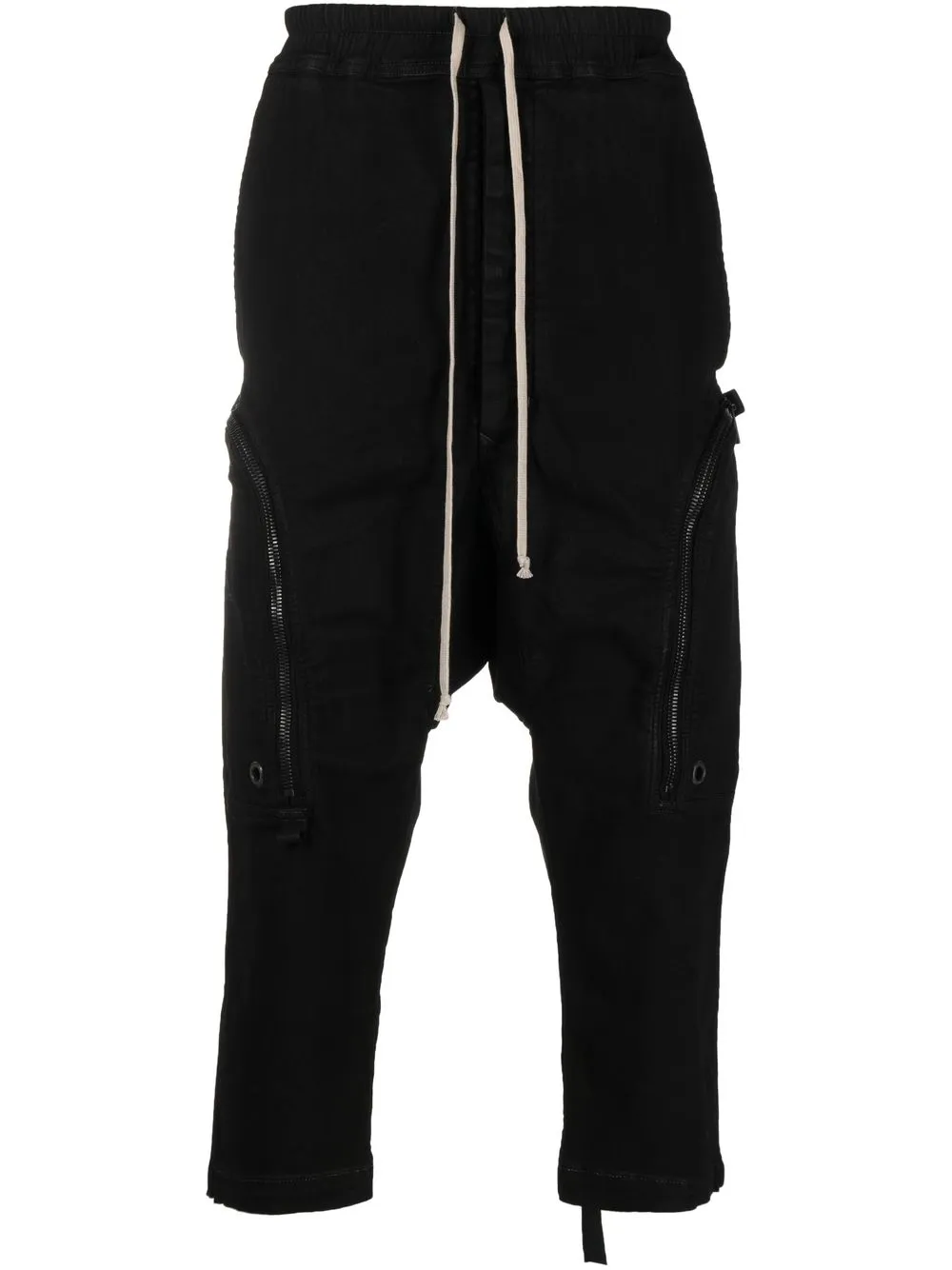 

Rick Owens DRKSHDW drop-crotch tapered trousers - Black