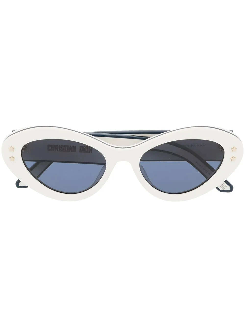 

Dior Eyewear round-frame logo sunglasses - White