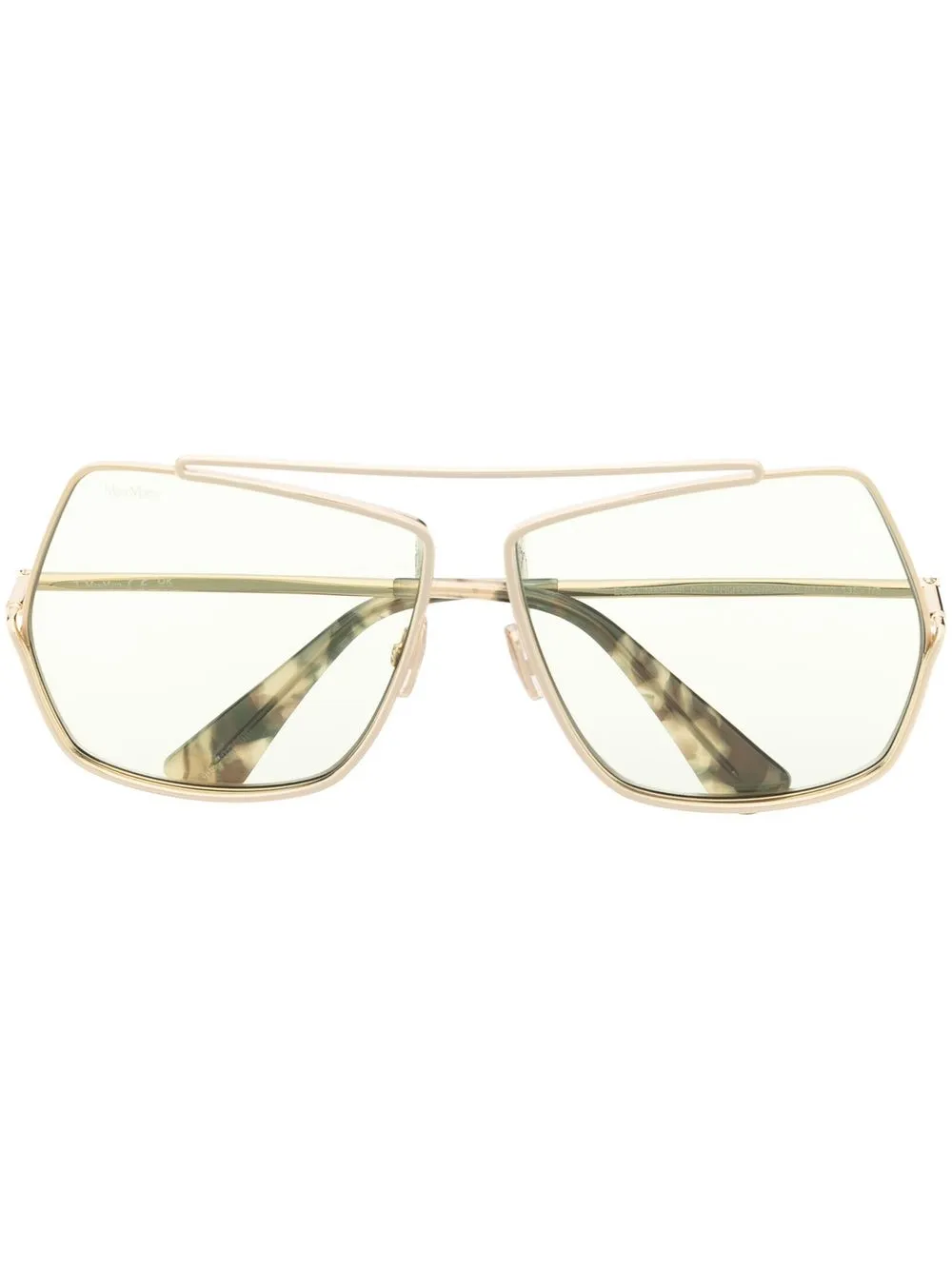 

Max Mara Elsa oversize-frame sunglasses - Gold