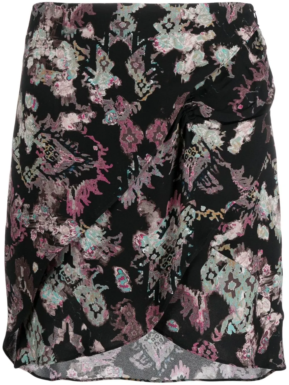 

IRO graphic-print mini skirt - Black