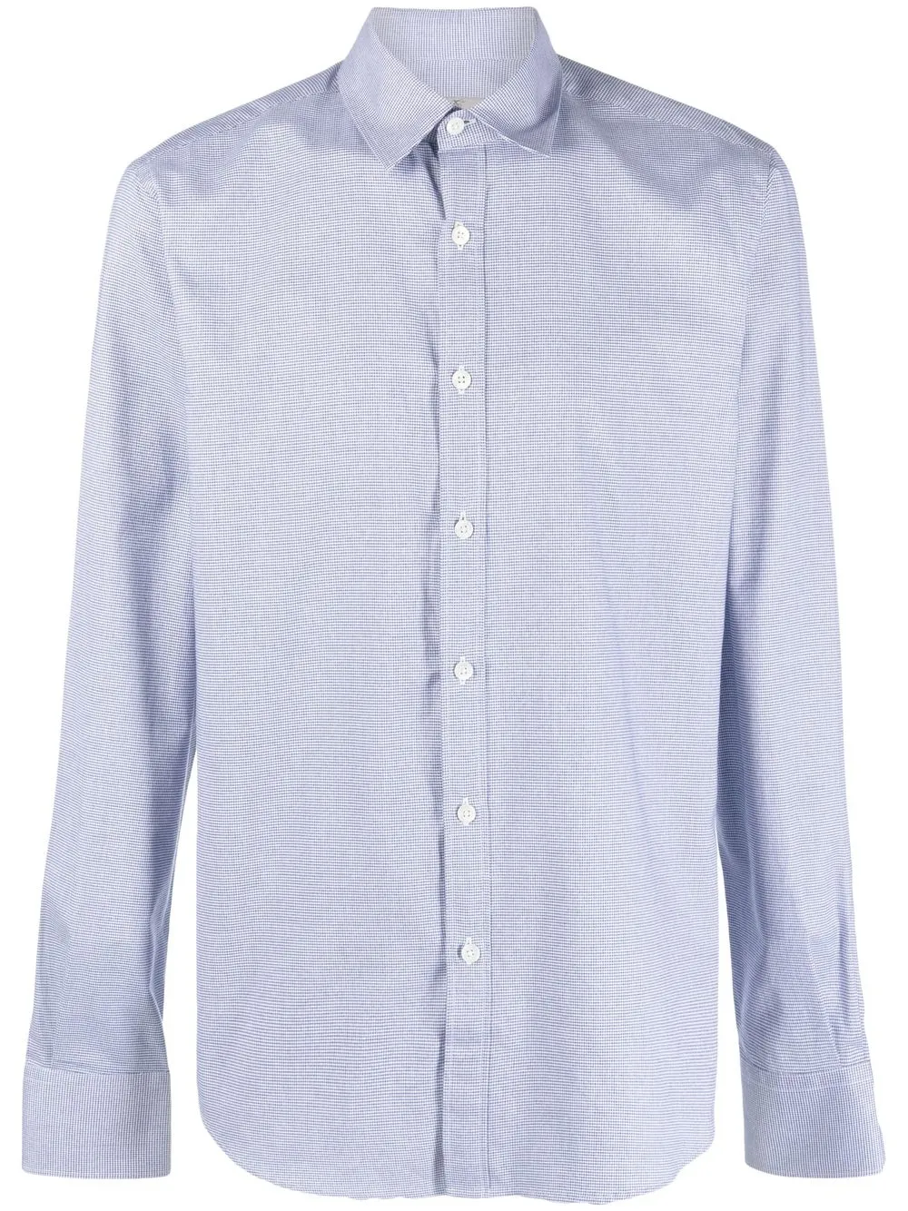 

Canali check-print shirt - Blue