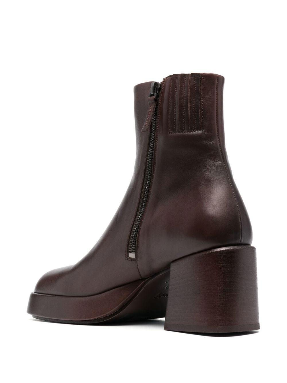 Shop Marsèll 70mm Heeled Leather Boots In Brown