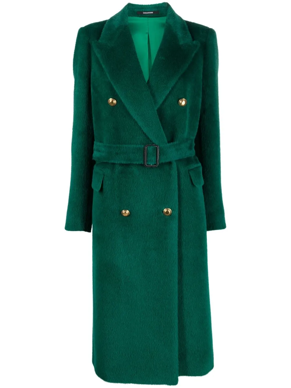 Tagliatore Double-breasted Buttoned Coat In Green