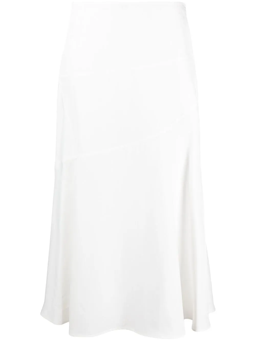 

Jil Sander panelled high-waisted midi skirt - White