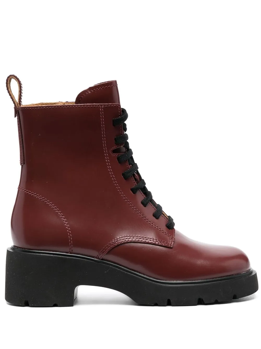 

Camper Milah lace-up leather boots - Red