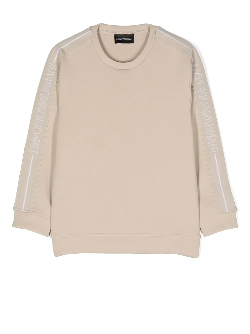 

Emporio Armani Kids logo-stripe sweatshirt - Neutrals