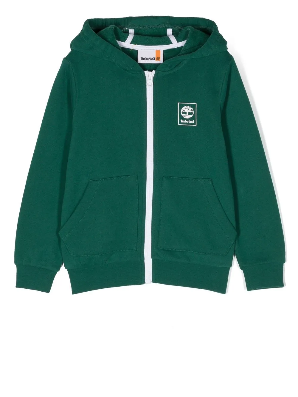 

Timberland Kids logo-print zip-up hoodie - Green