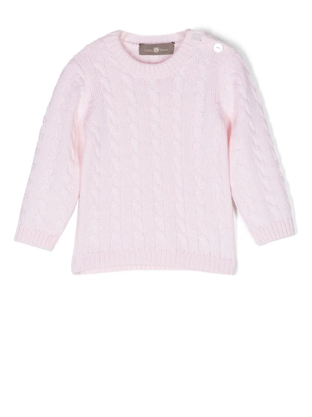 

Little Bear cable-knit wool jumper - Rosado