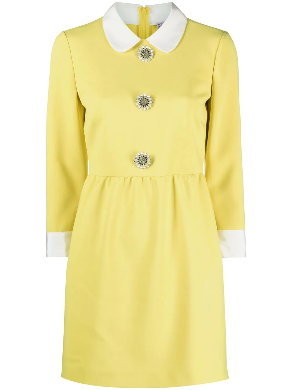 

RED Valentino Cody Peter Pan-collar dress - Yellow