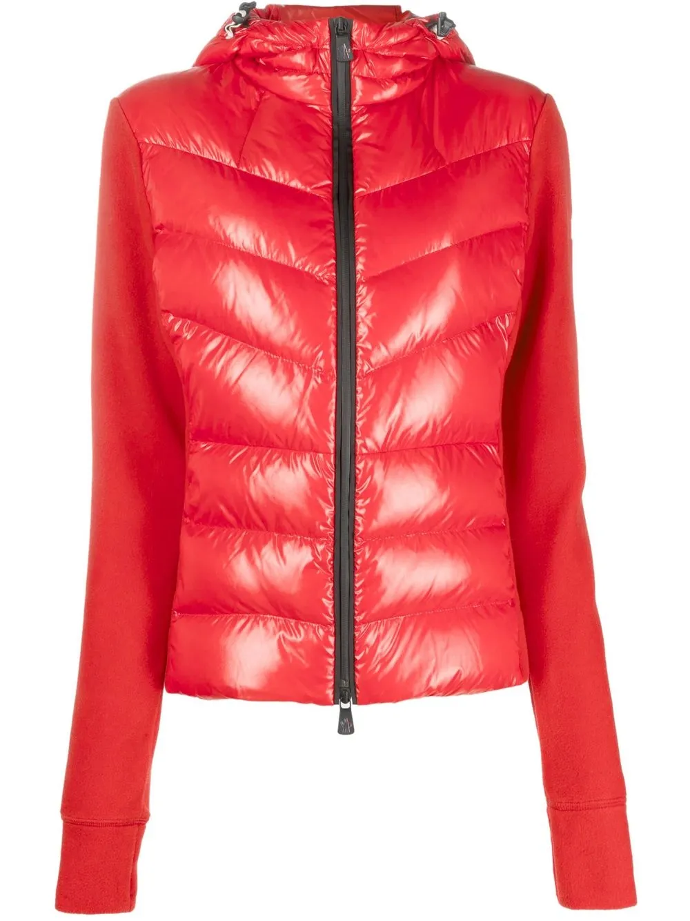 

Moncler padded fleece hoodie - Red