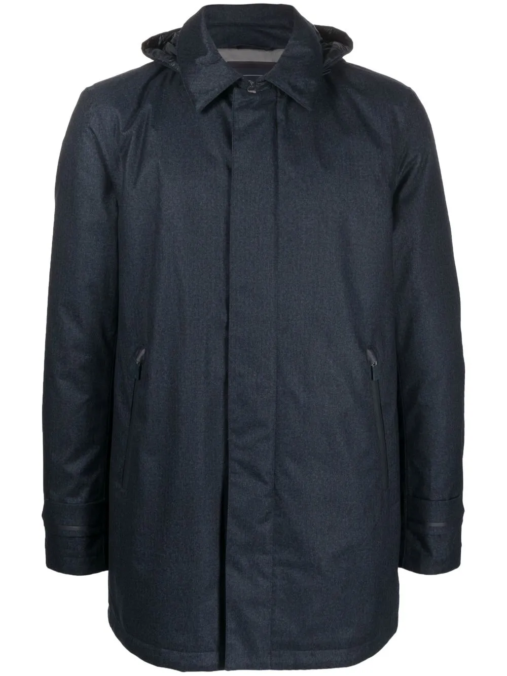 

Herno zip-up padded coat - Blue