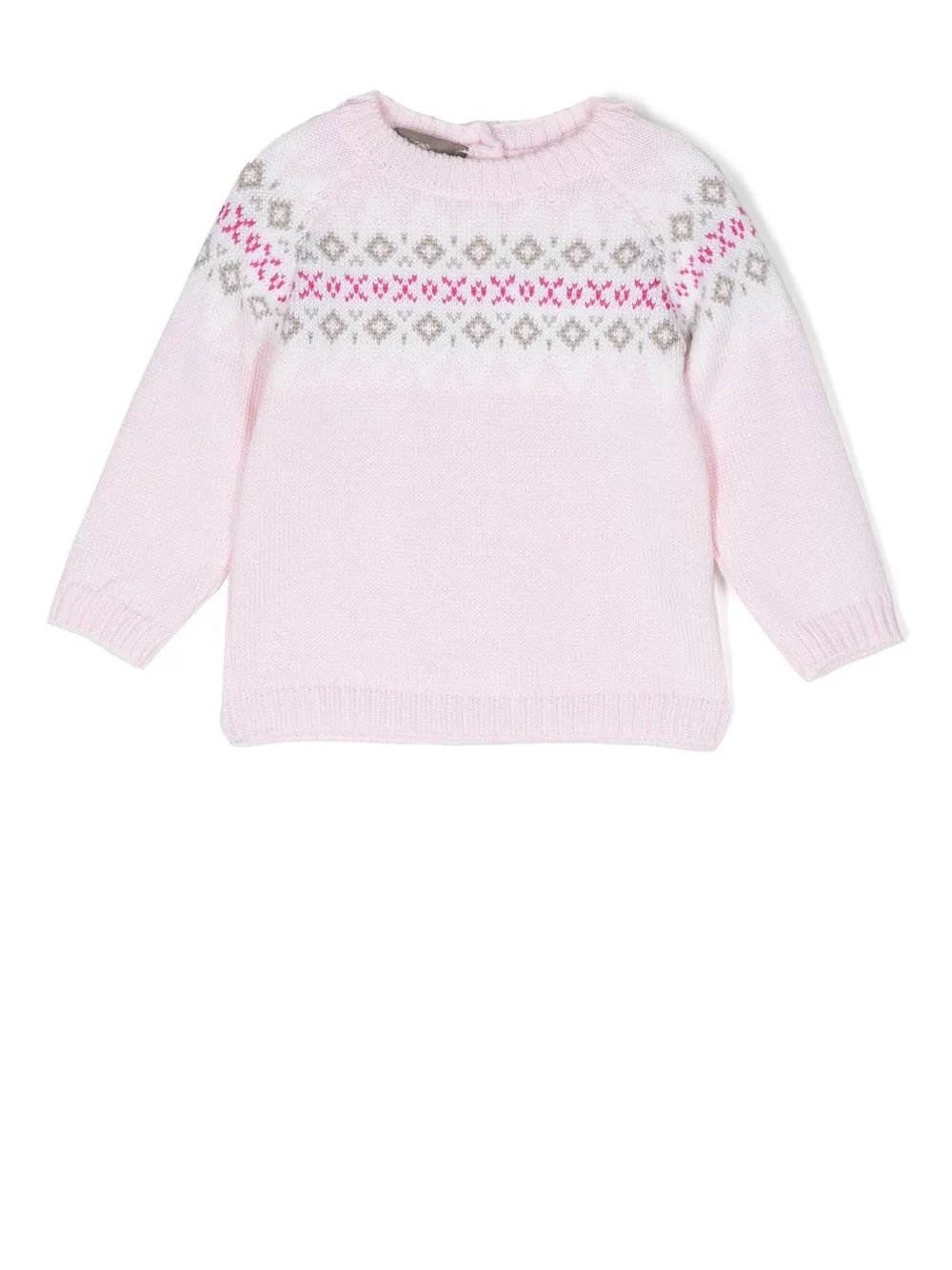 

Little Bear fine-knit wool jumper - Rosado