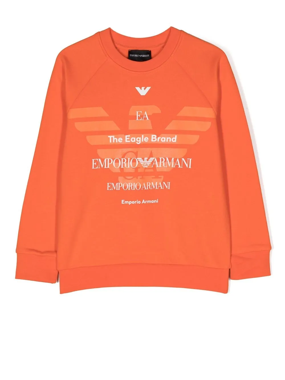 

Emporio Armani Kids sudadera con logo estampado - Naranja