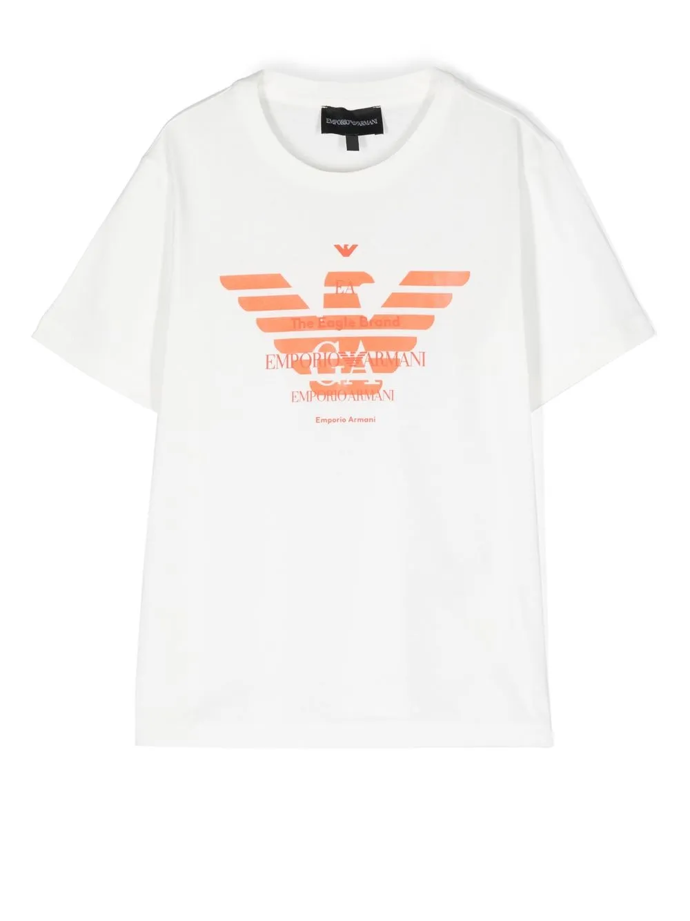 

Emporio Armani Kids logo-print cotton T-shirt - White