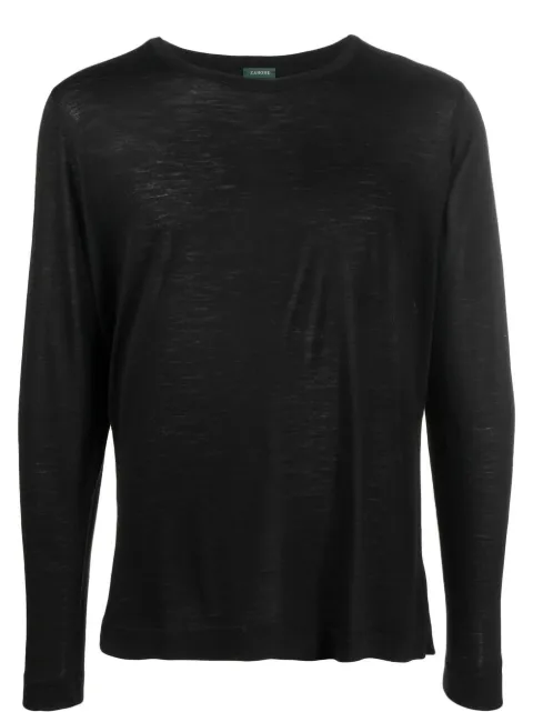 Zanone crew-neck virgin-wool T-shirt