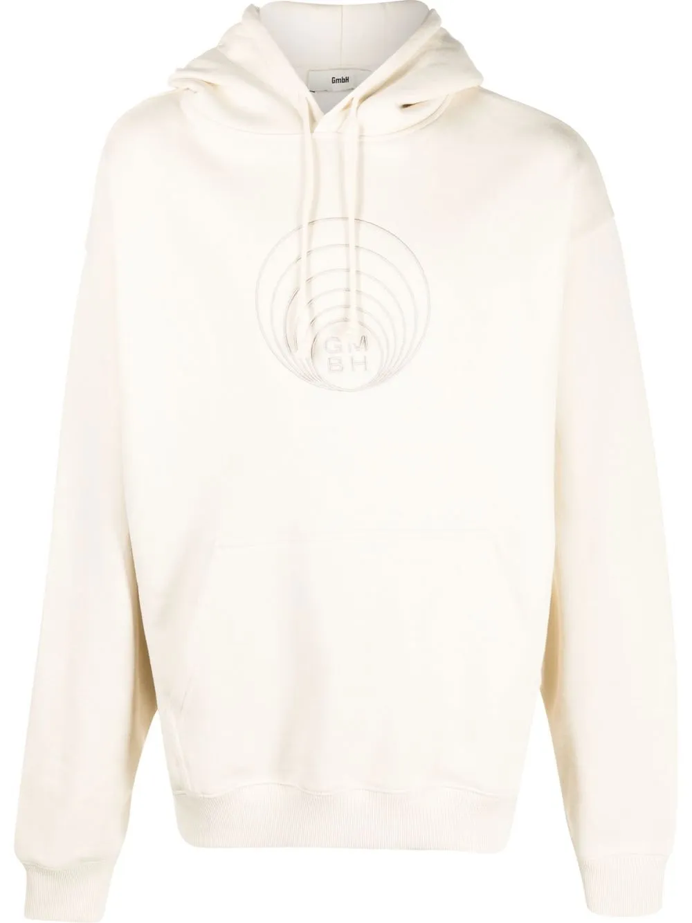 

GmbH embroidered-logo pullover hoodie - Neutrals