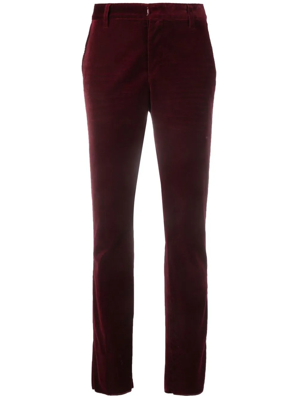 

Dsquared2 pantalones rectos de terciopelo - Rojo