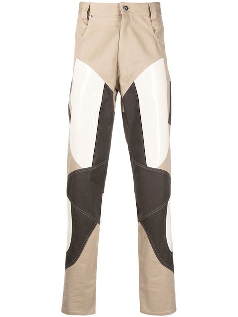 GmbH colour-block tapered trousers