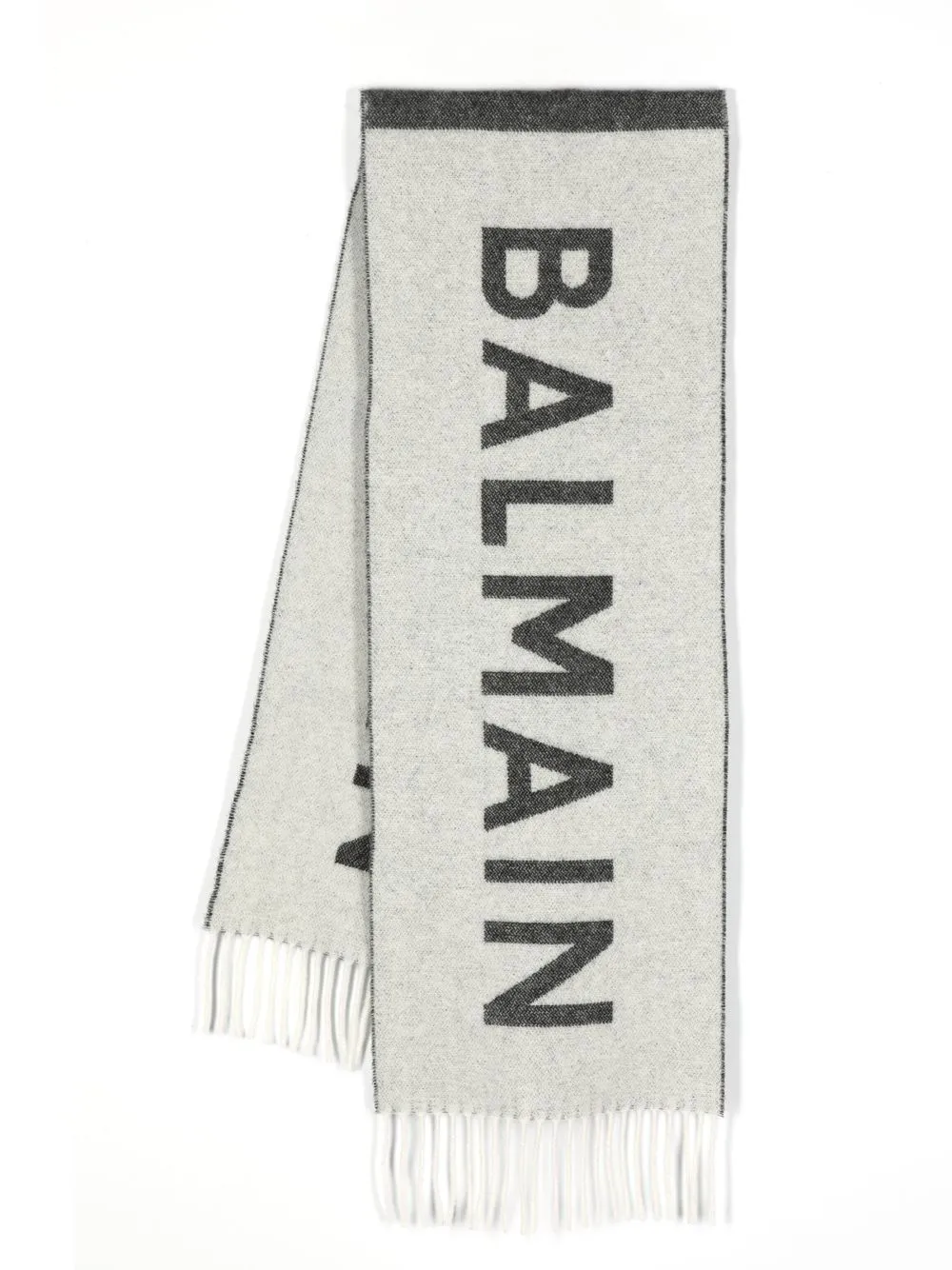 

Balmain Kids logo-intarsia scarf - Black