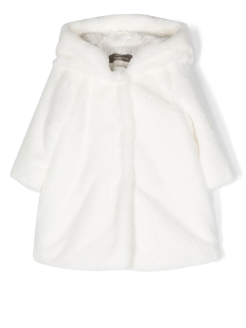 

Little Bear faux-fur hooded jacket - White